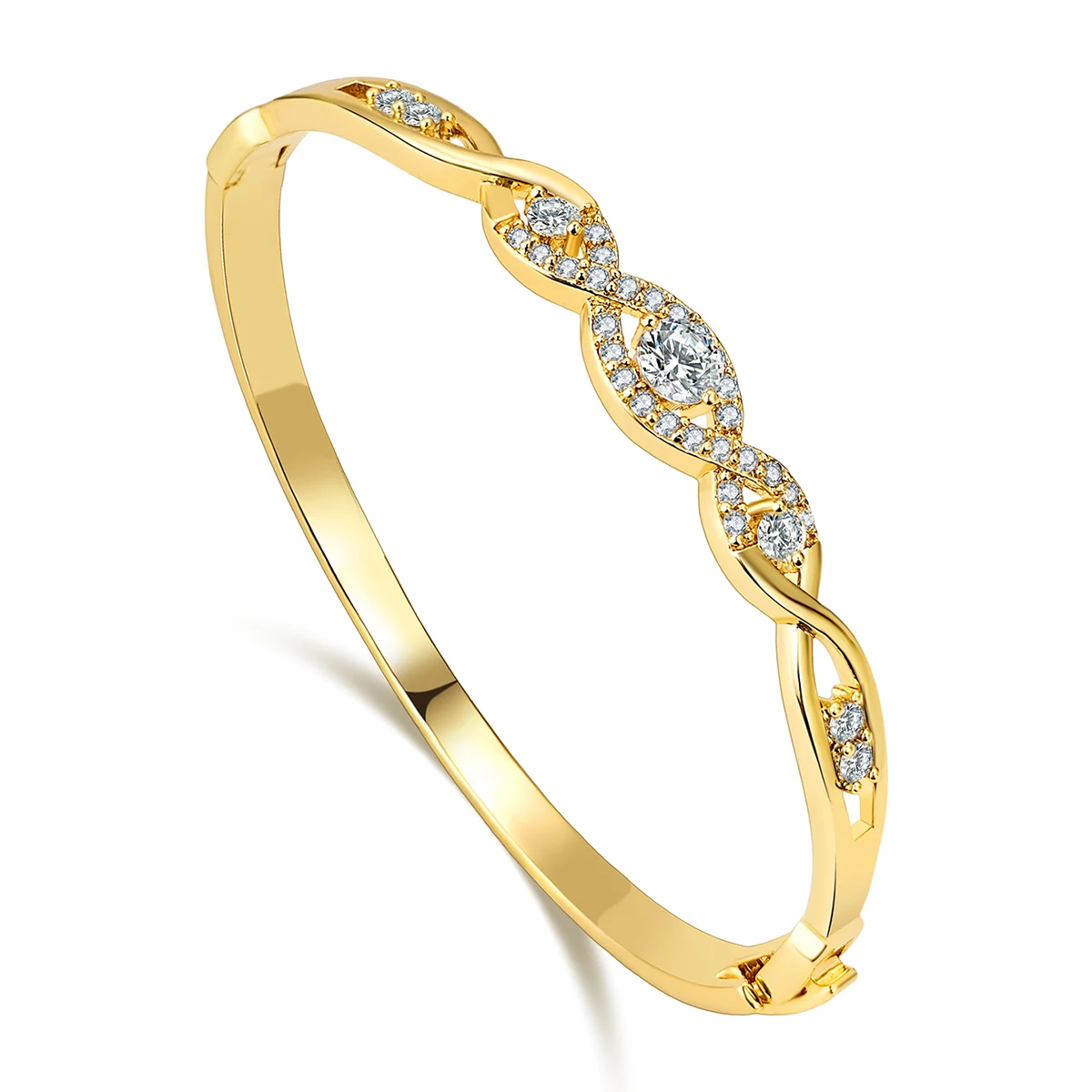 Fashion Cross Diamond Hollow Bracelet Korean Version of the Personality of made by BlueOne Jewelry