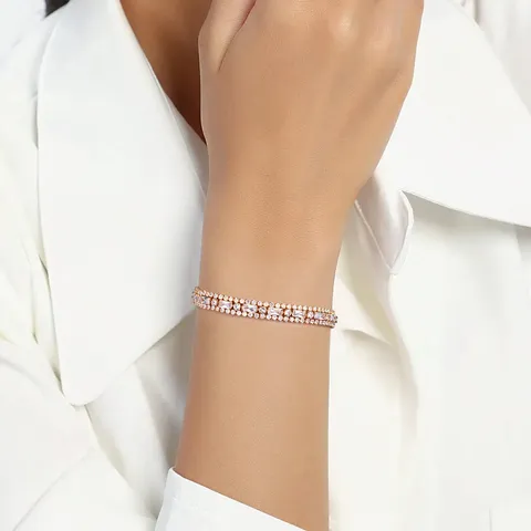 Fashion European and American Tennis Chain Bracelet Men and Women Fashion - view 2