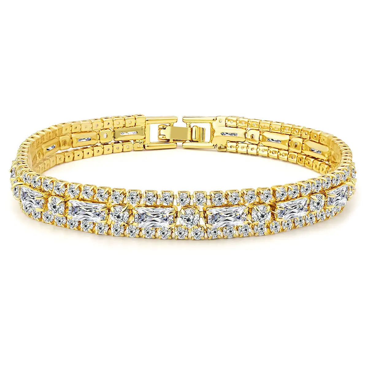 Fashion European and American Tennis Chain Bracelet Men and Women Fashion made by BlueOne Jewelry