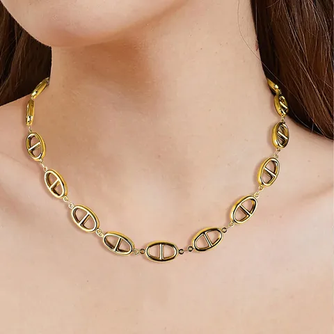 Fashion Simple European and American Pig Nose Necklace Women - view 2