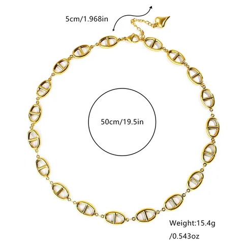 Fashion Simple European and American Pig Nose Necklace Women - view 3