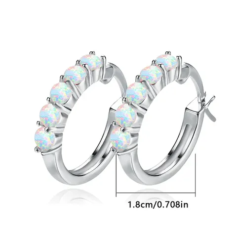 Creative Opal Earrings Simple Fashion Style Ms - view 3