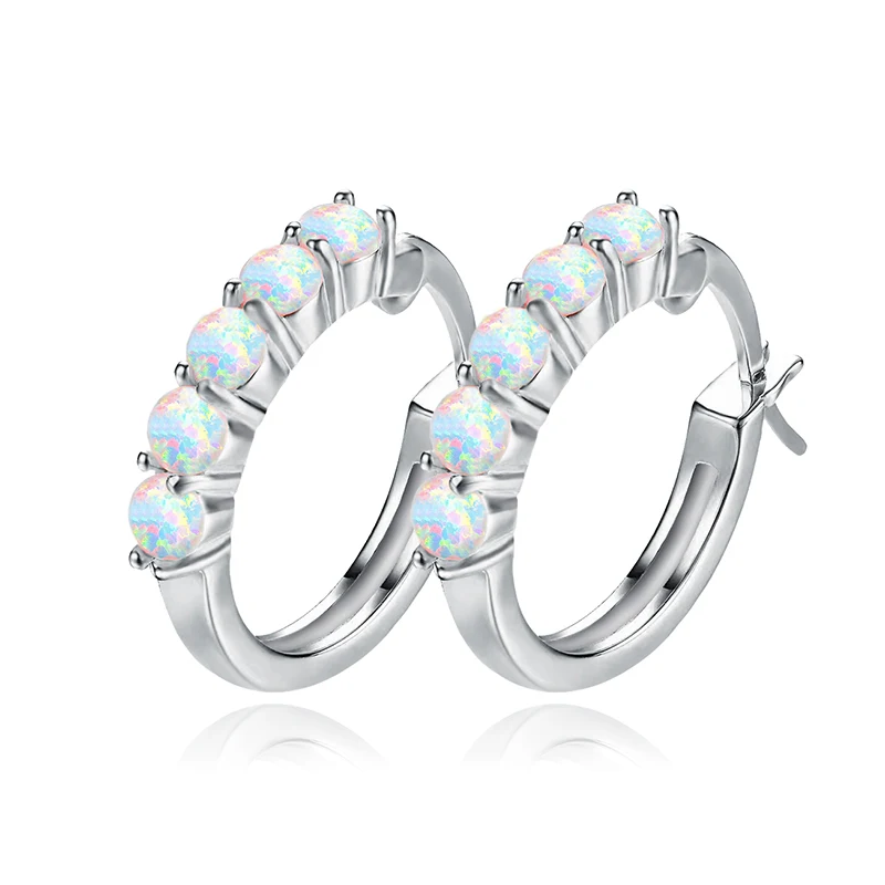 Creative Opal Earrings Simple Fashion Style Ms made by BlueOne Jewelry