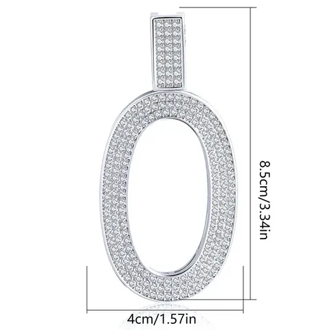 Exclusively for Pendant Personalized Digital Europe and the United States and Pendant Necklace - view 2