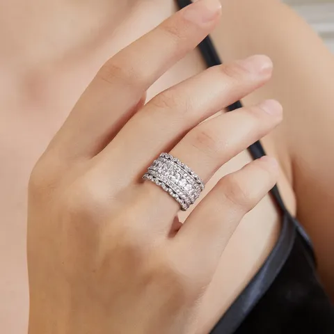 Hip-hop Ring Men’s Europe and the United States Fashion Full Diamond - view 2