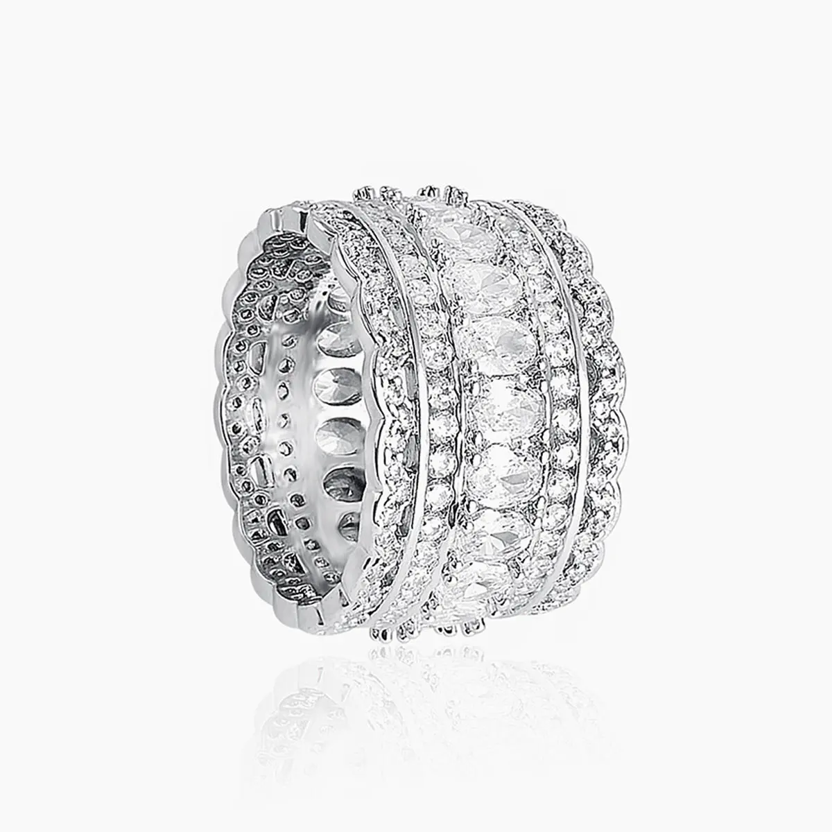 Hip-hop Ring Men’s Europe and the United States Fashion Full Diamond made by BlueOne Jewelry