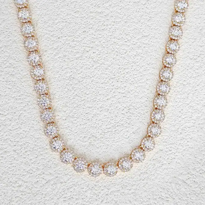 Jewelry Simple Fashion Wild Design Sense Diamond Necklace Europe and the made by BlueOne Jewelry