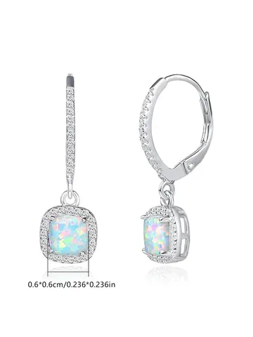 Exquisite Ms. Micro-set Zirconia Versatile Earrings European and American Earrings Jewelry - view 3