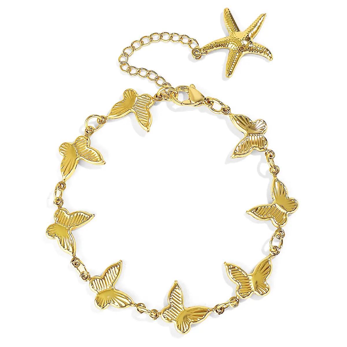 Fashion Personalized Butterfly Bracelet Women’s Niche Sweet Hundred Hand Jewelry made by BlueOne Jewelry