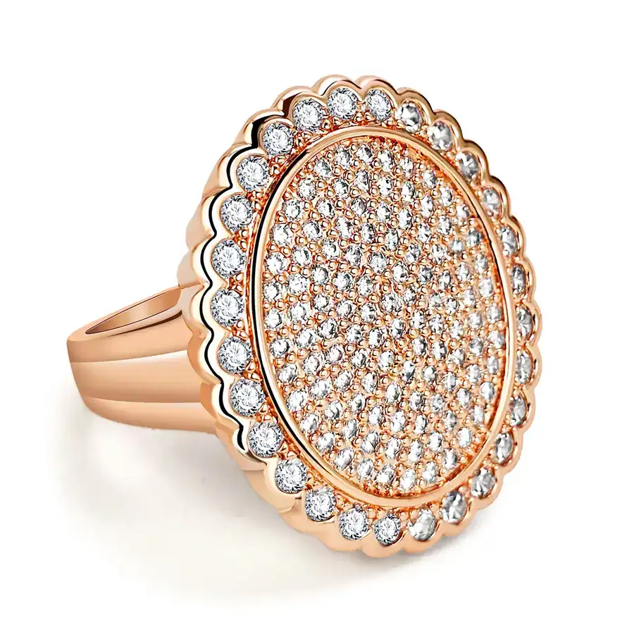 Europe and the United States Fashion Senior Irregular Ring Set Zirconia made by BlueOne Jewelry