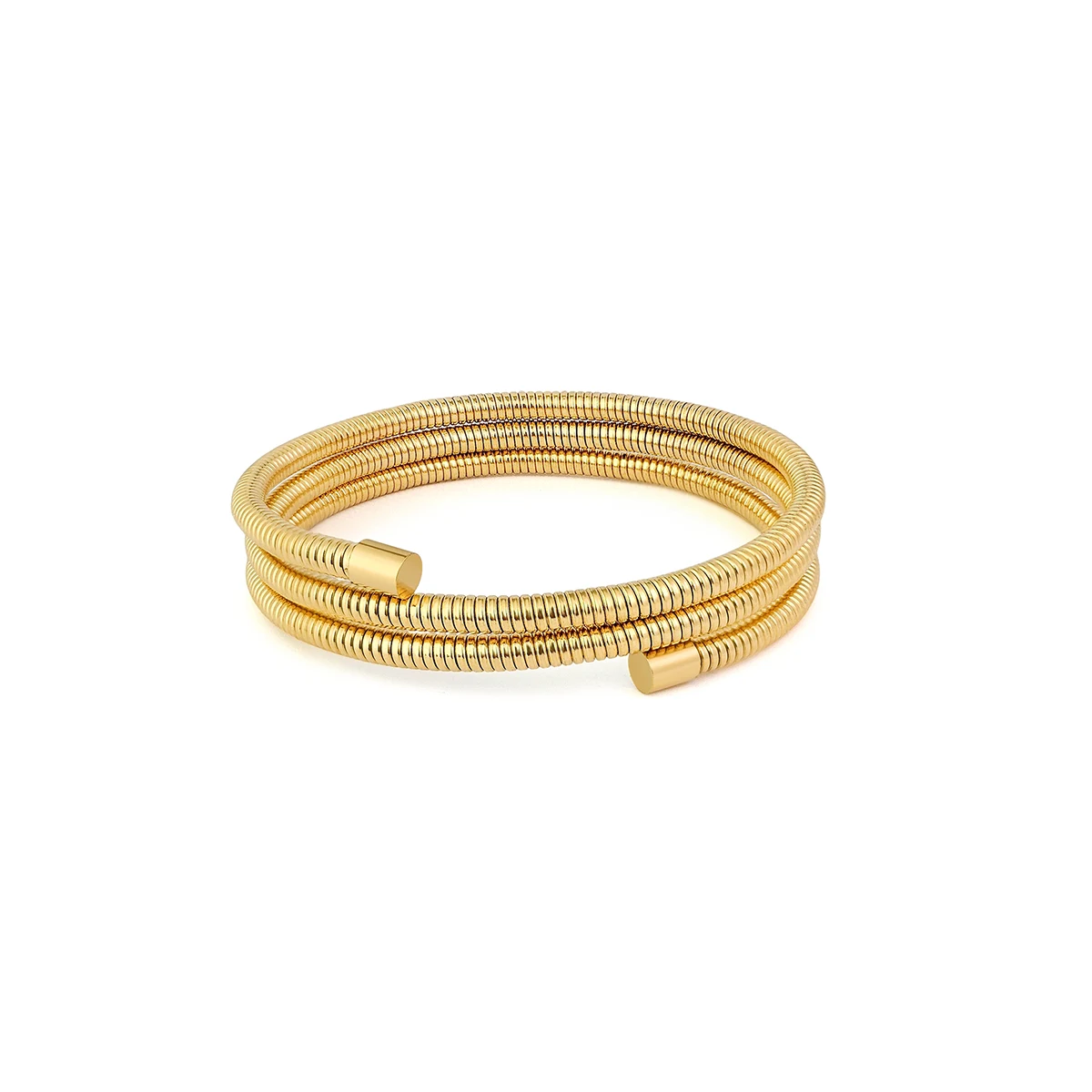 Wrap-around Shape Stainless Steel Bracelet Retro Fashion Versatile Bracelet Female Jewelry made by BlueOne Jewelry