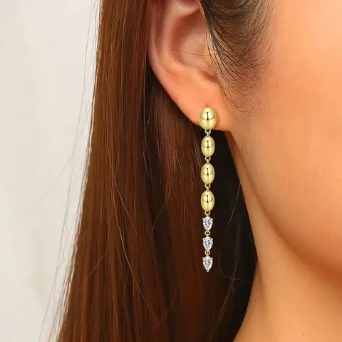 Metal Style French Niche Light Luxury Irregular Stud Earrings - view 2