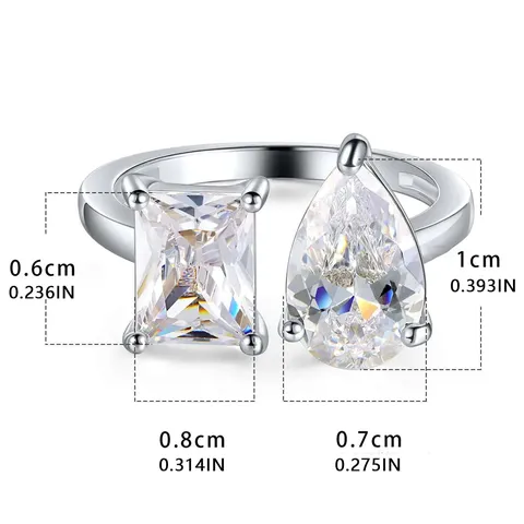 Opening Ring Adjustable Hand Jewelry Europe and the United States Water - view 3