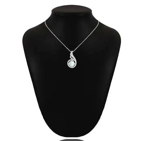 Accessories Silver Necklace Female Europe and the United States Australopal Necklace - view 2