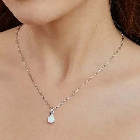 Opal Pendant Necklace High Quality Opal Jewelry Europe and the United - view 2