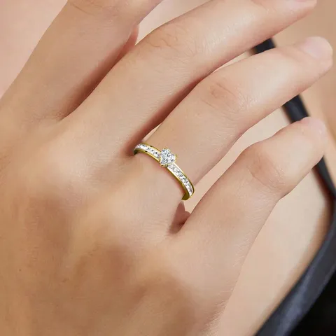 Titanium Steel with Zirconium Ring Engagement Ring Fine Simple Versatile Stainless - view 2