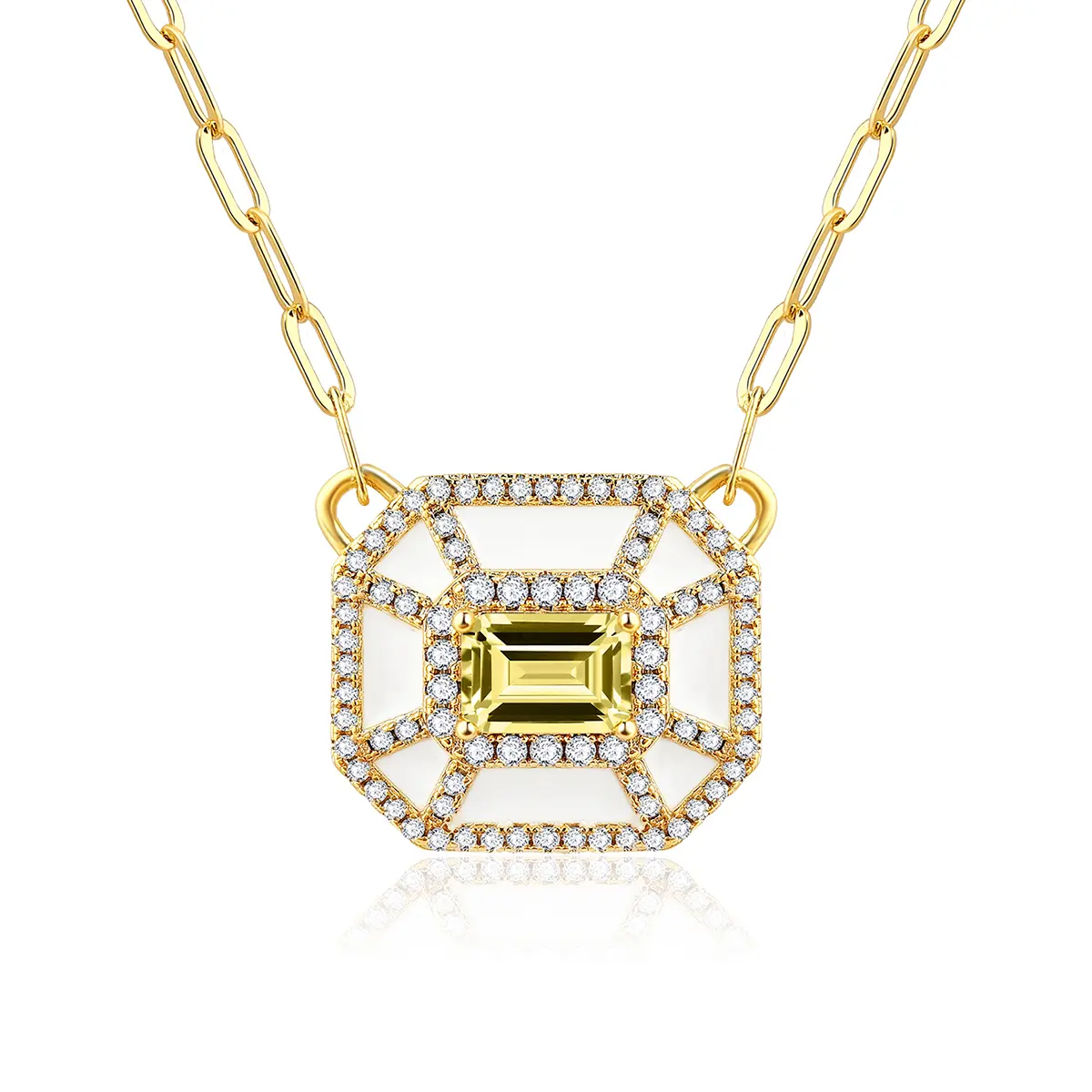 Cubic Zirconia Zircon High-grade Shiny Necklace Niche Design Ins Style Personalized Y-Necklace made by BlueOne Jewelry