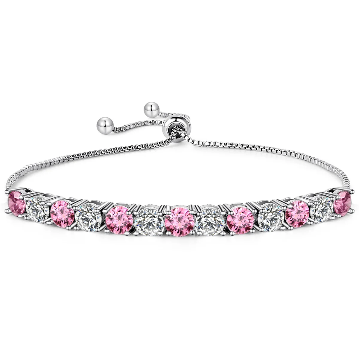 Niche Design 12-color Birthstone Bracelet Multi-color Adjustable Single Row Light Luxury made by BlueOne Jewelry