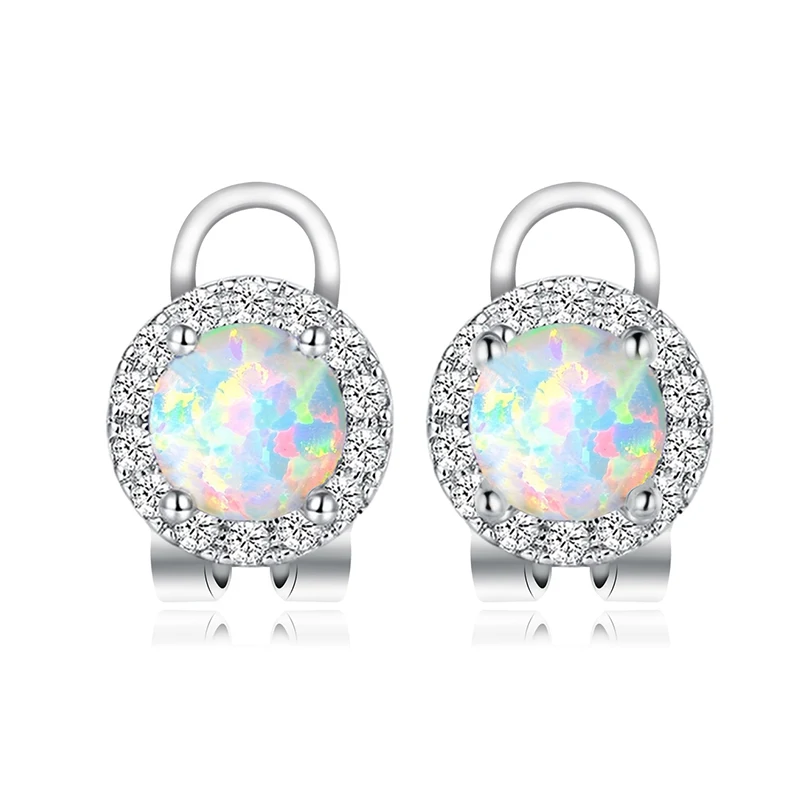 Opal Earrings Fashion Opalopal Opal Earrings made by BlueOne Jewelry