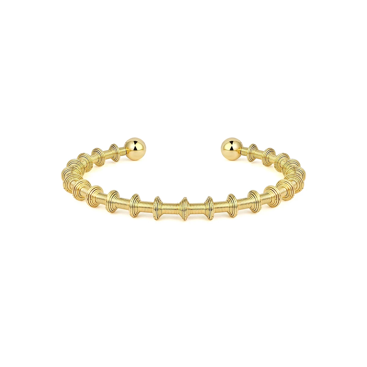 Retro Style Europe and the United States Plated 18K Spring Stainless Charm Bracelet made by BlueOne Jewelry
