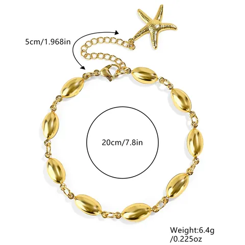 Simple Light Luxury Geometric Glossy Stainless Steel Bracelet Female Niche Hundred - view 3