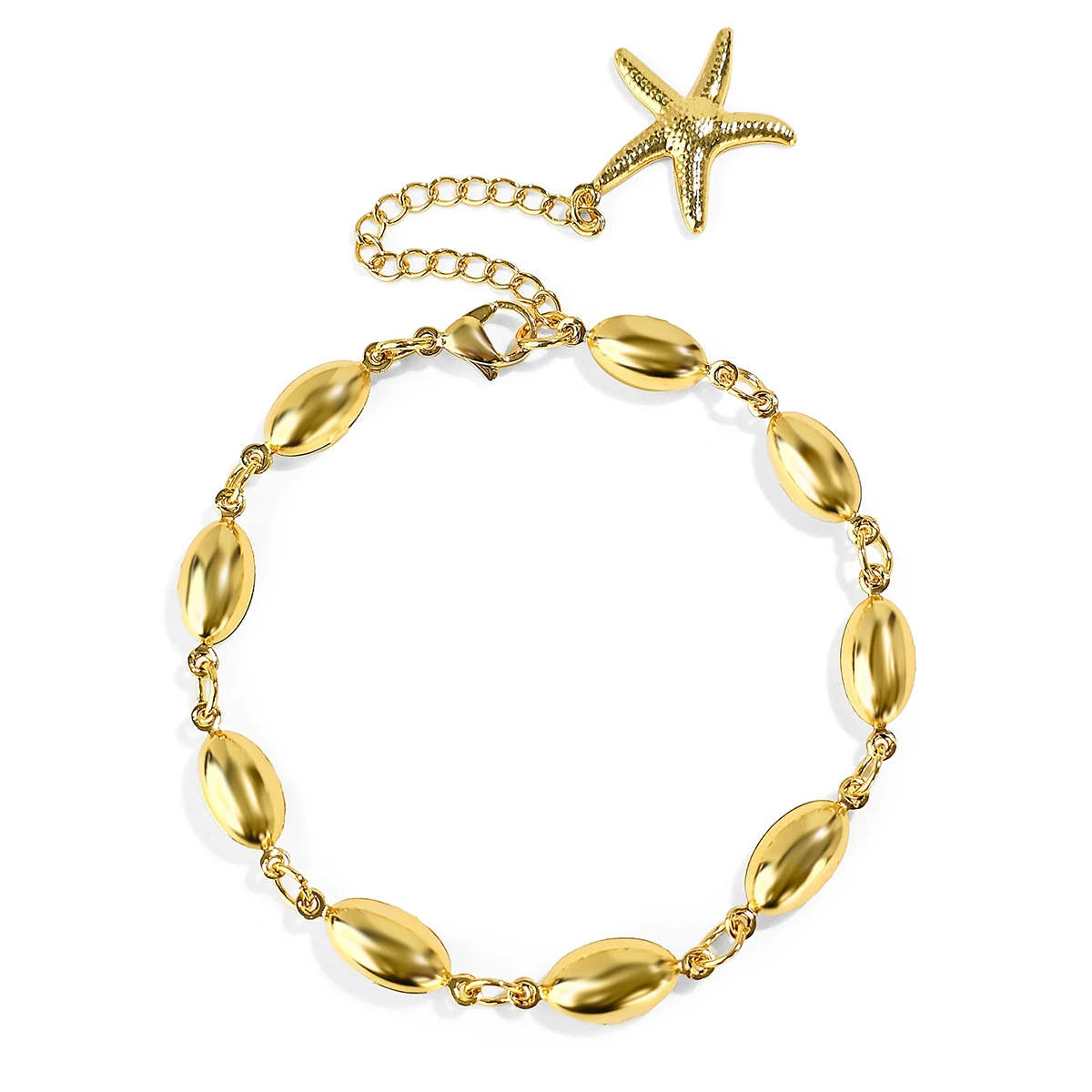 Simple Light Luxury Geometric Glossy Stainless Steel Bracelet Female Niche Hundred made by BlueOne Jewelry