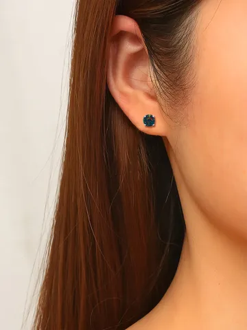 Simple Temperament Personality Earrings with Opal Fashion Earrings Female Earrings - view 2