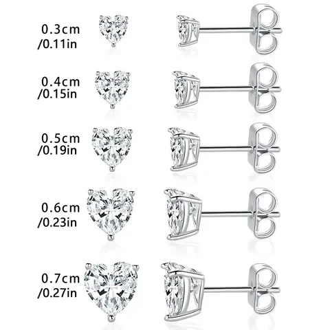 Sources of Zirconia Earrings Multi-color Piercing Earrings Fashionable and Elegant Ear - Style 7954 - view 3