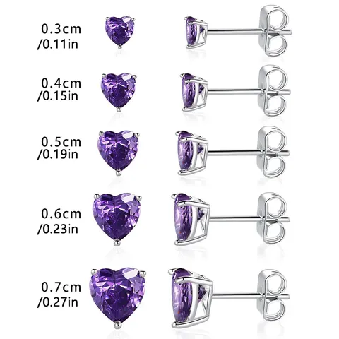 Plated Brass Sources of Zirconia Earrings Multi-color Piercing Earrings Fashionable and Elegant Ear - view 3