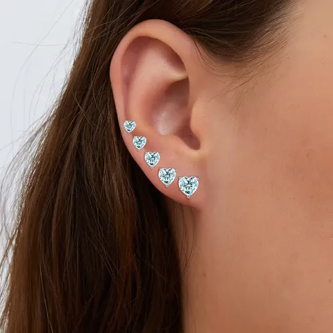 Sources of Zirconia Earrings Multi-color Piercing Earrings Fashionable and Elegant Ear - view 2