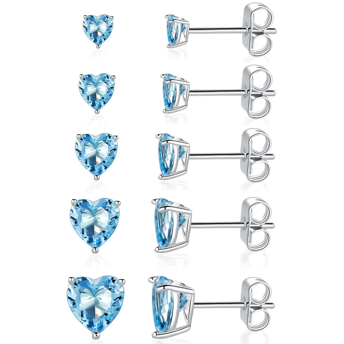 Sources of Zirconia Earrings Multi-color Piercing Earrings Fashionable and Elegant Ear made by BlueOne Jewelry