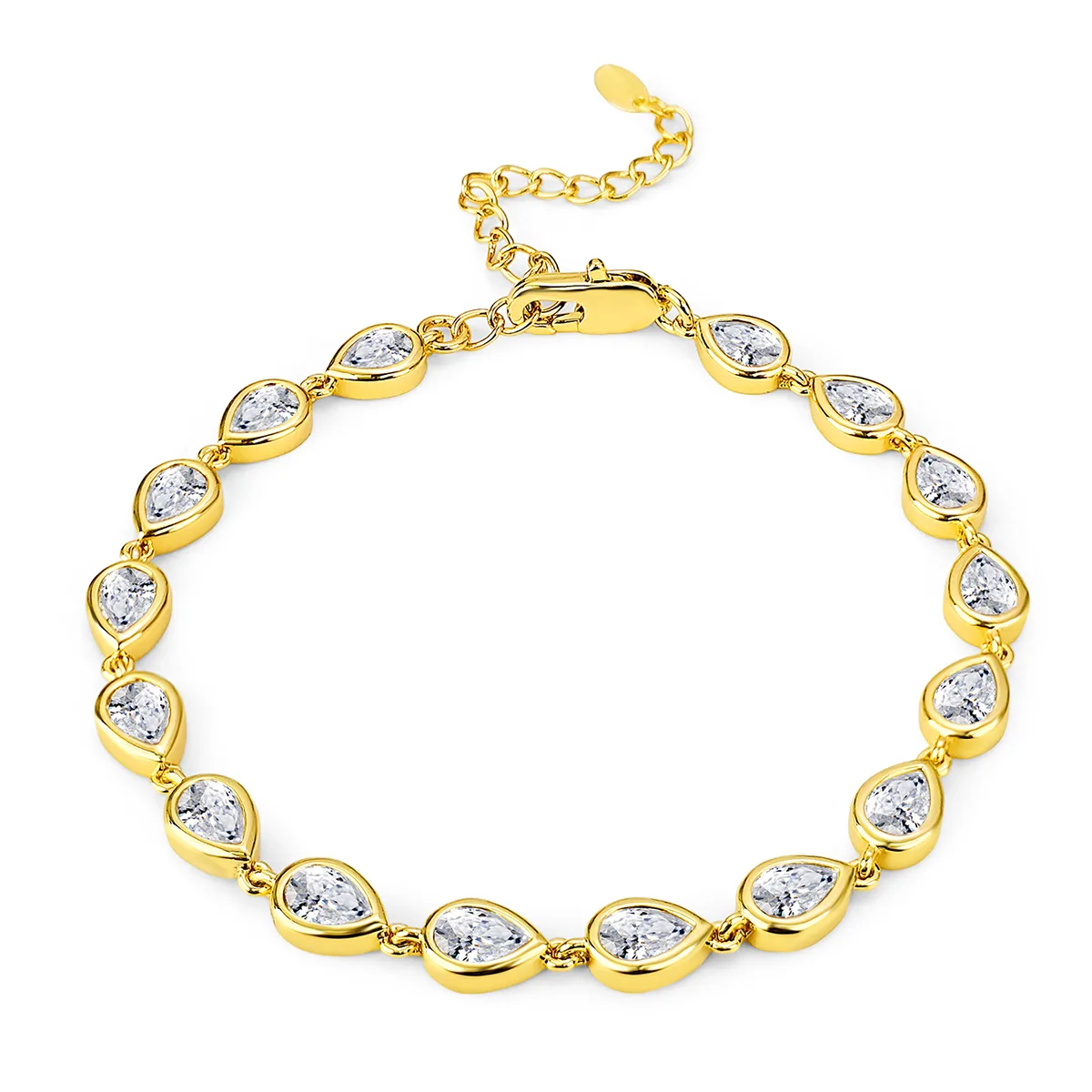 Ultra-shimmer Zirconia Geometric Bracelet Luxury-inspired Sophisticated Wristband Women’s Fresh & Chic made by BlueOne Jewelry