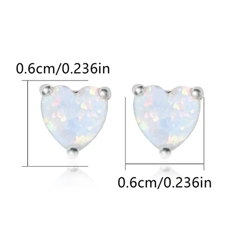 Burst Models Fashion Simple Aobo Heart-shaped Earrings Female Cute High-level Versatile - view 3