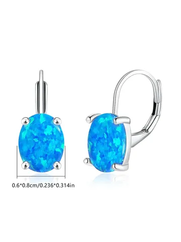 Four Claws Inlaid Earrings Simple Classic Temperament Jewelry - view 3