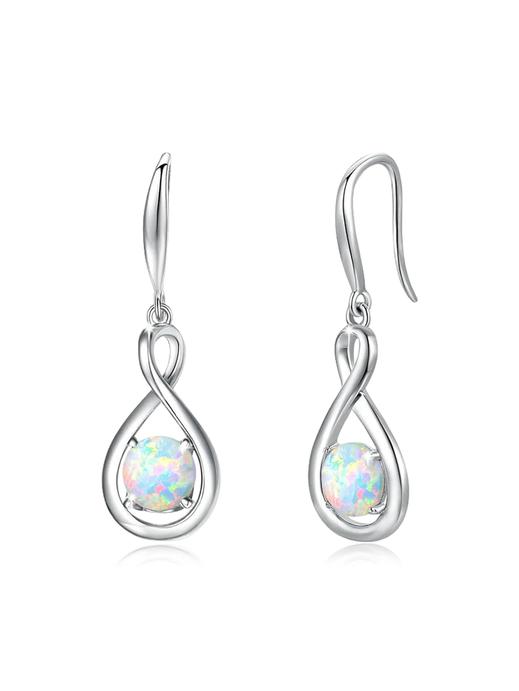 Plated Brass Cross Earrings Opal Earrings Fashion Atmosphere Long Section Jewelry Earrings made by BlueOne Jewelry