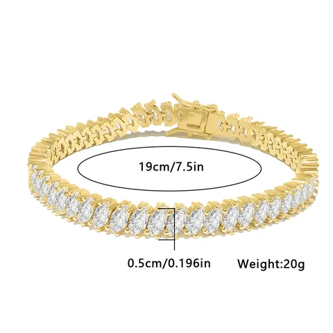 Diamond Zirconia Bracelet Women’s Fashion High Fashion Niche Minority Simple Crystal - view 3