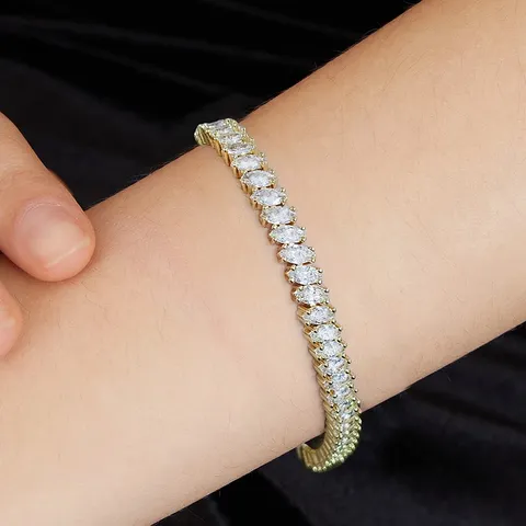 Diamond Zirconia Bracelet Women’s Fashion High Fashion Niche Minority Simple Crystal - view 2