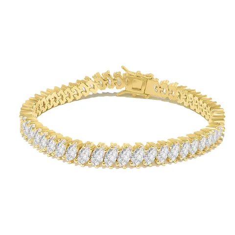 Diamond Zirconia Bracelet Women’s Fashion High Fashion Niche Minority Simple Crystal - Plated Brass jewelry made by BlueOne Jewelry