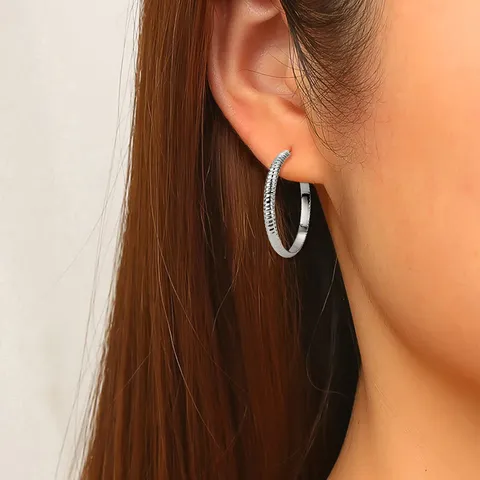 Earrings Niche Ins European and American Personalized Earrings Circle - view 2