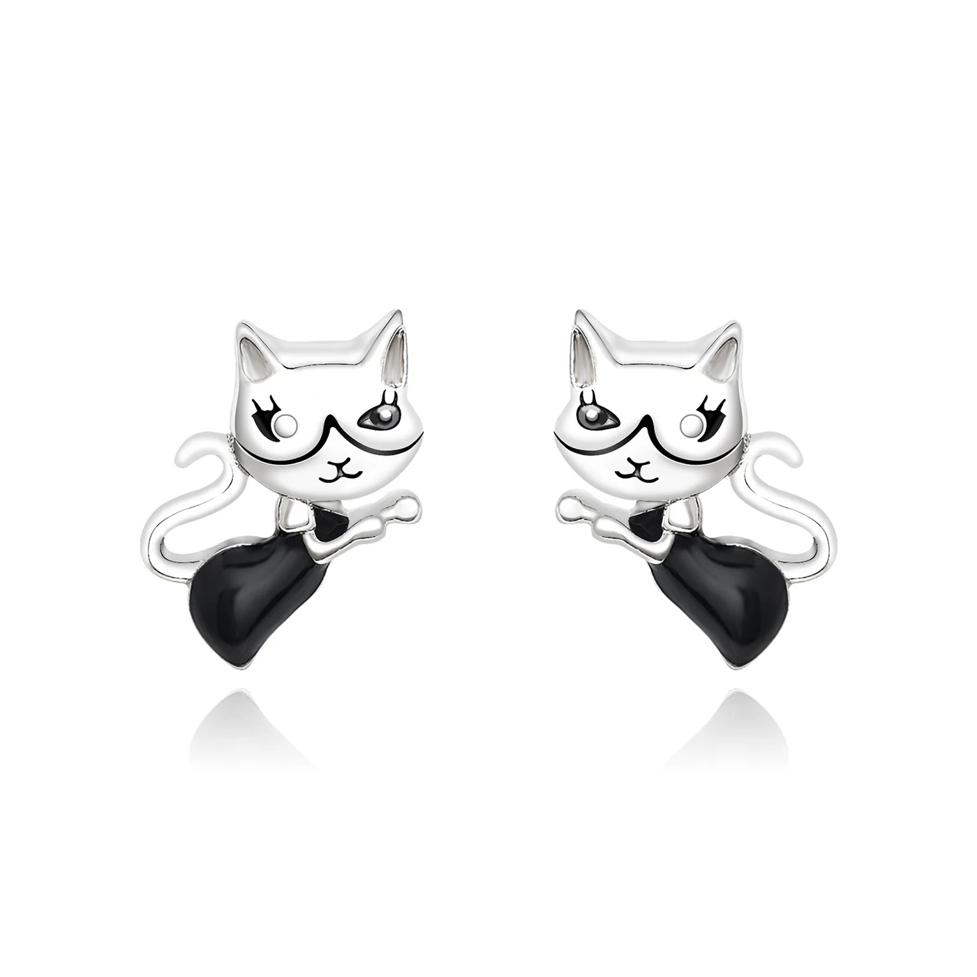 Earrings Fashion Pearl Pop Earrings Cat Motif Simple Temperament Jewelry Female made by BlueOne Jewelry