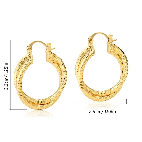 Earrings Gold Premium Light Luxury Earrings Texture Temperament Niche Design Sense - view 3
