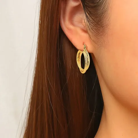 Earrings Gold Premium Light Luxury Earrings Texture Temperament Niche Design Sense - view 2