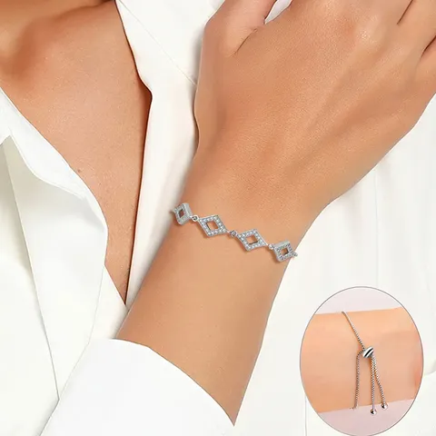 Elegant Fashion Geometric Bracelet Women Bracelets Personalized Hundred Accessories High-grade Feeling - view 2