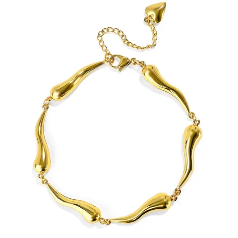 Elegant Fashion Teardrop Patchwork Bracelet Stainless Steel Versatile - Stainless Steel jewelry made by BlueOne Jewelry