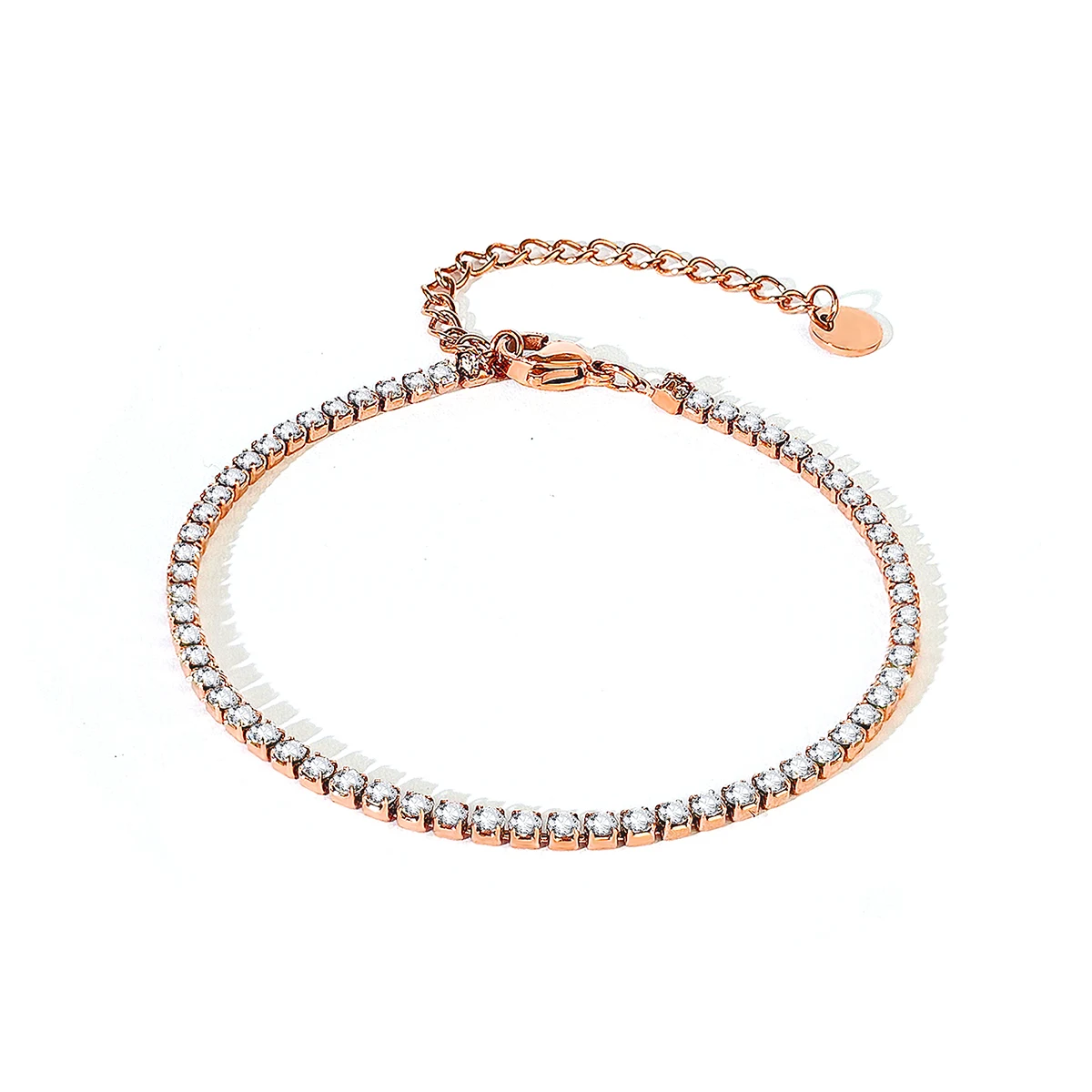 Elegant Simple Personality Light Luxury Wind Jewelry Inlaid Zirconia Design Full Charm Bracelet made by BlueOne Jewelry