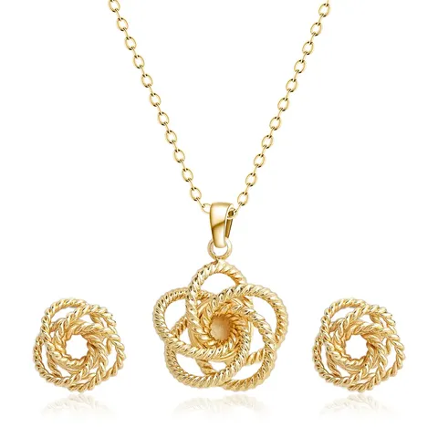 Europe and America Fashion Simple Geometric Irregular Jewelry Niche High Design Jewelry Set - Style 3741 - Plated Brass jewelry made by BlueOne Jewelry