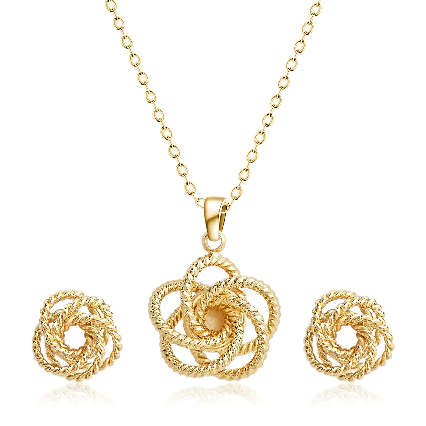 Europe and America Fashion Simple Geometric Irregular Jewelry Niche High Design Jewelry Set - Style 3741 made by BlueOne Jewelry