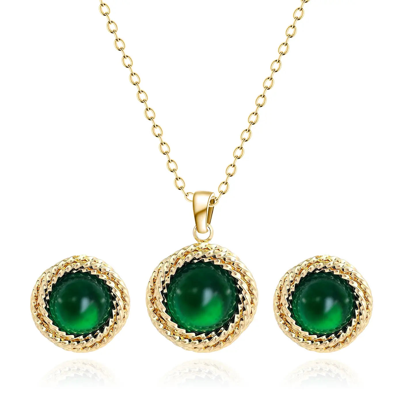 Plated Brass Europe and America Fashion Simple Geometric Irregular Jewelry Niche High Design Jewelry Set made by BlueOne Jewelry