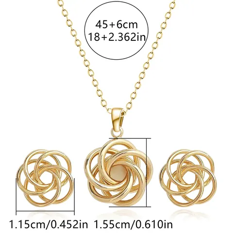 Europe and America Fashion Simple Geometric Irregular Jewelry Niche High Set - Style 3525 - view 3