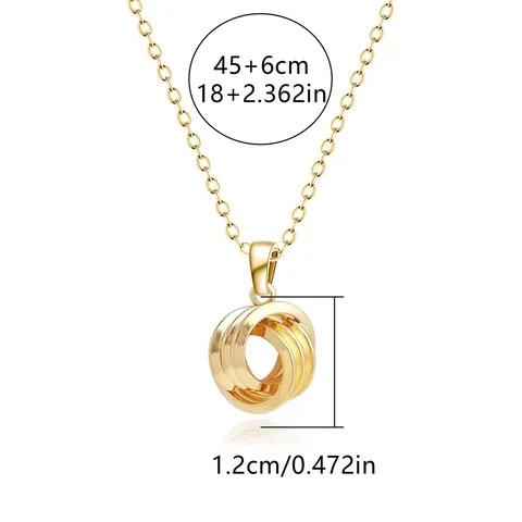 Europe and America Fashion Simple Geometric Irregular Jewelry Niche High Design Necklace - Style 3500 - view 3